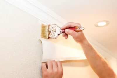 Pose de papier peint à Vert-Toulon — revêtements muraux et toiles de verre
